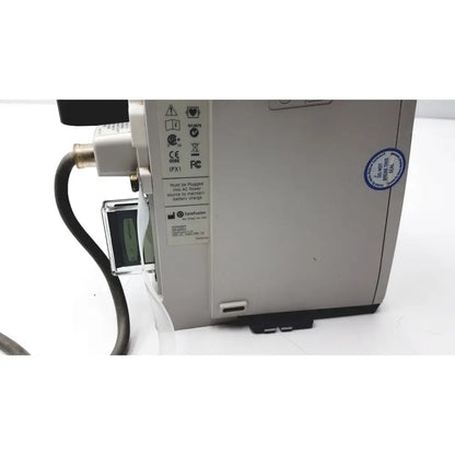 Gray Cardinal Health PC 8015 pump with black accents featuring CareFusion label and certifications for Guardrails Suite reuse medical use
