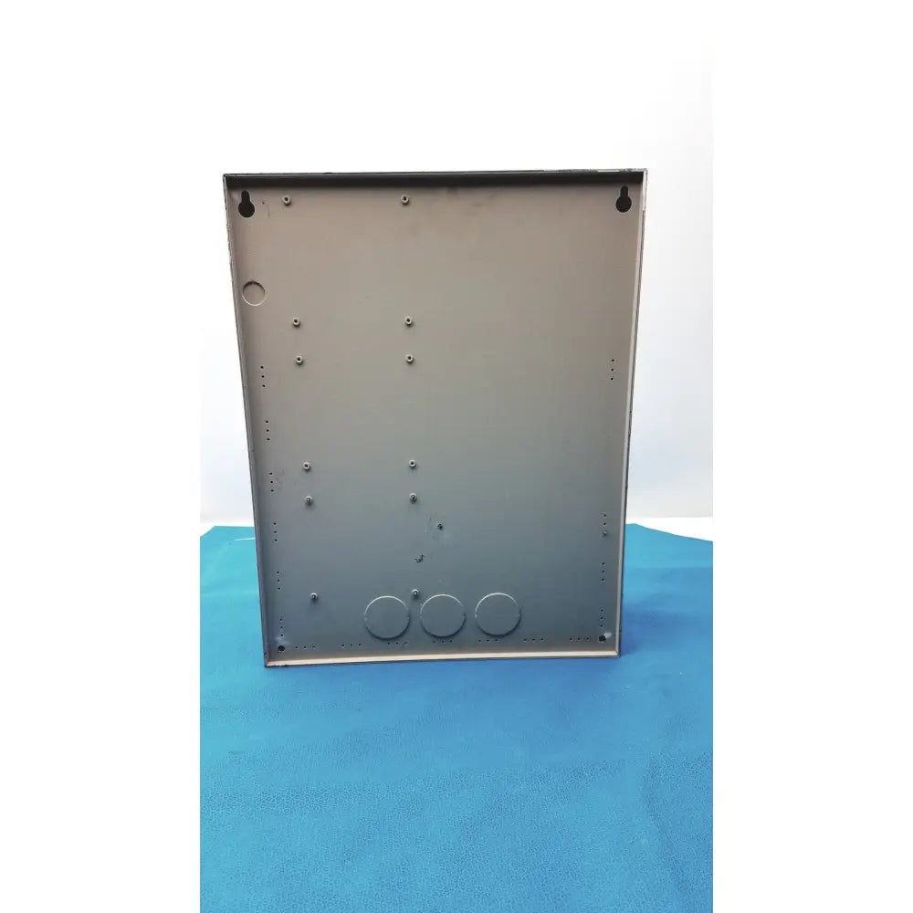 Gray metal rectangular electrical enclosure with mounting holes for cardkey s300-xl access control panel controller