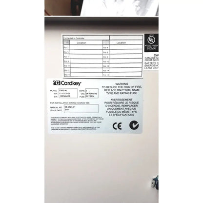Cardkey s300-xl digital key fob with black plastic casing and silver metallic accents for access control panel controller