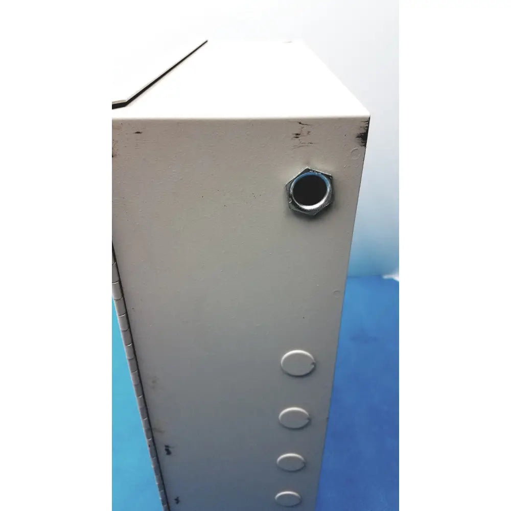 Gray metal cardkey s300-xl access control panel controller with hexagonal bolt and four circular knockouts on the side