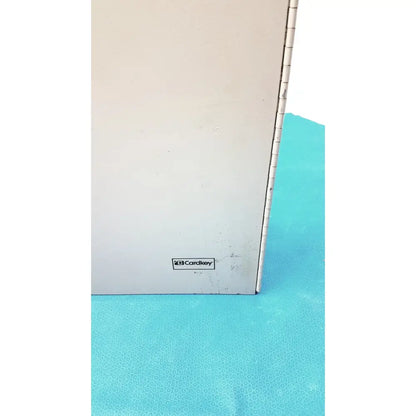 White cardkey card holder with metallic hinge and subtle texture for s300-xl access control panel controller
