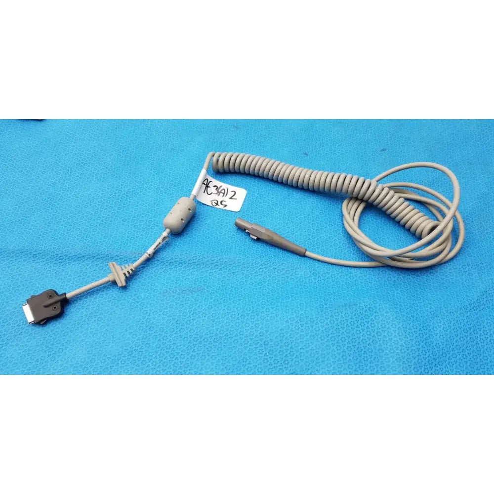 Reuse Medical CareFusion Coiled Data Cable for Cam 14 Module Hirose HRS 2016560-001 Medical Cables & Cords, second-hand product photo 1