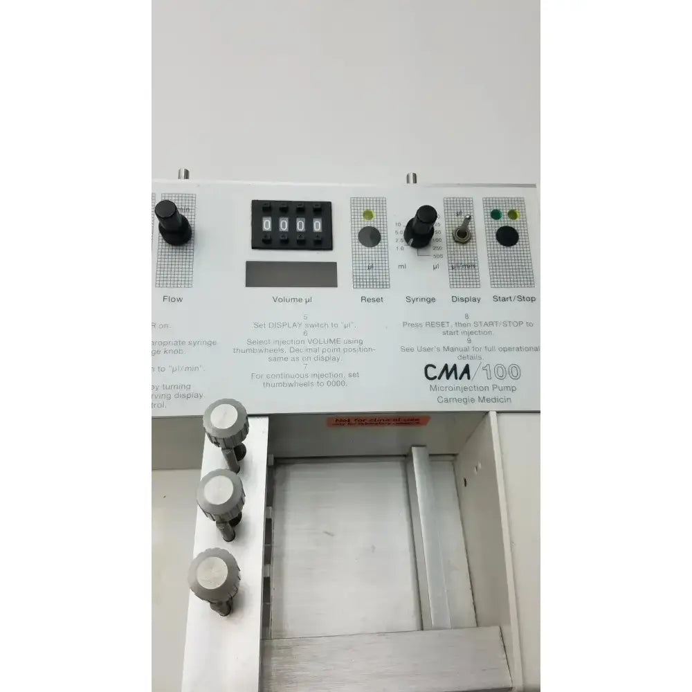 Carnegie Medicin AB Model CMA 100 Microinjection Pump Microinjection Pump, second-hand product photo 3