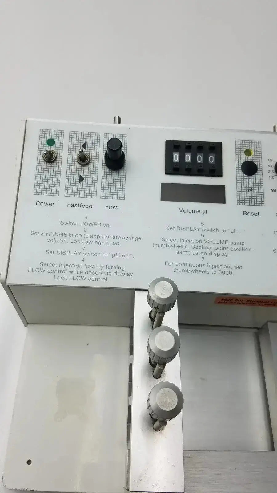 Carnegie Medicin AB Model CMA 100 Microinjection Pump Microinjection Pump, second-hand product photo 5