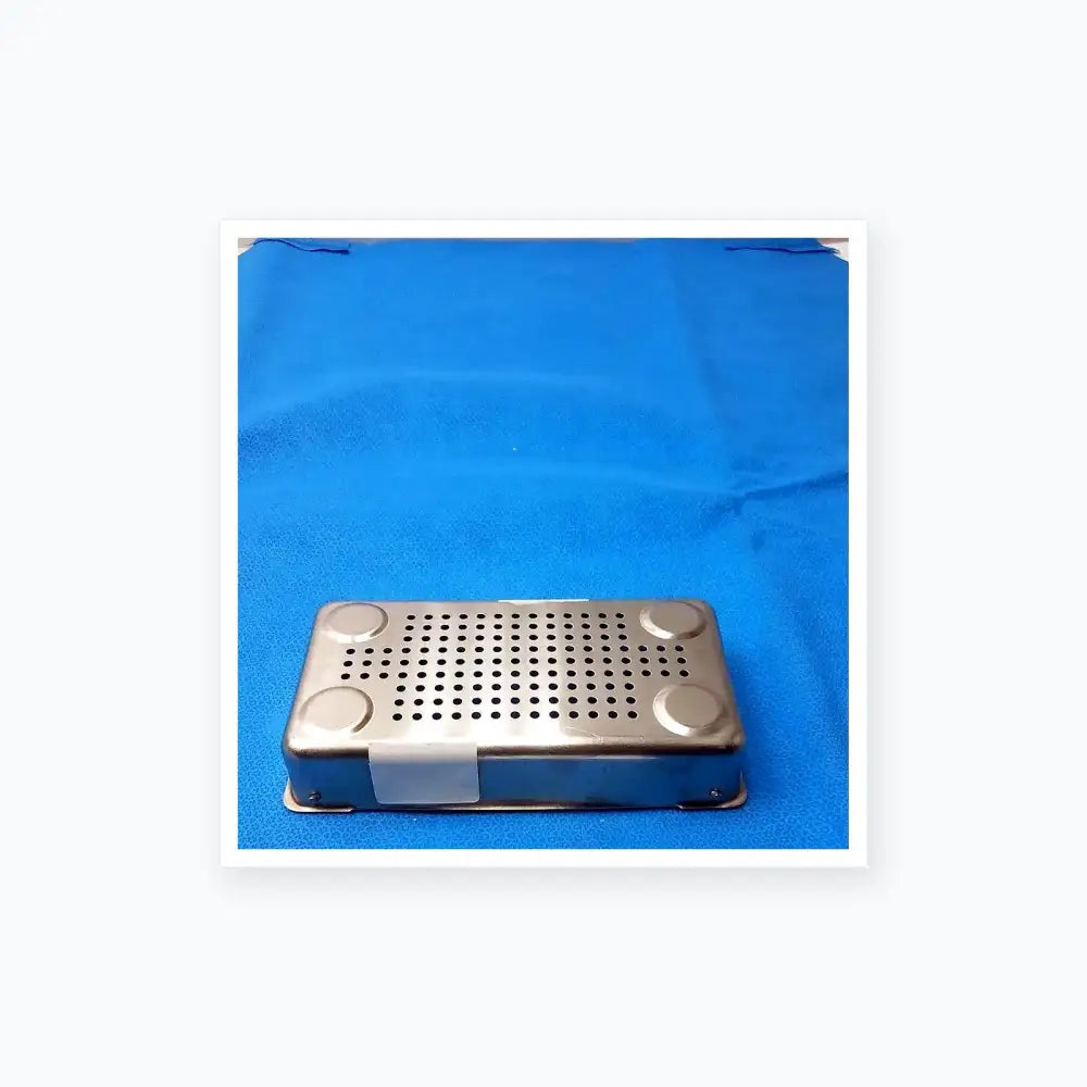Case Medical ENCM Sterilization Container Box Lid – Used Sterilization Basket, second-hand product photo 1