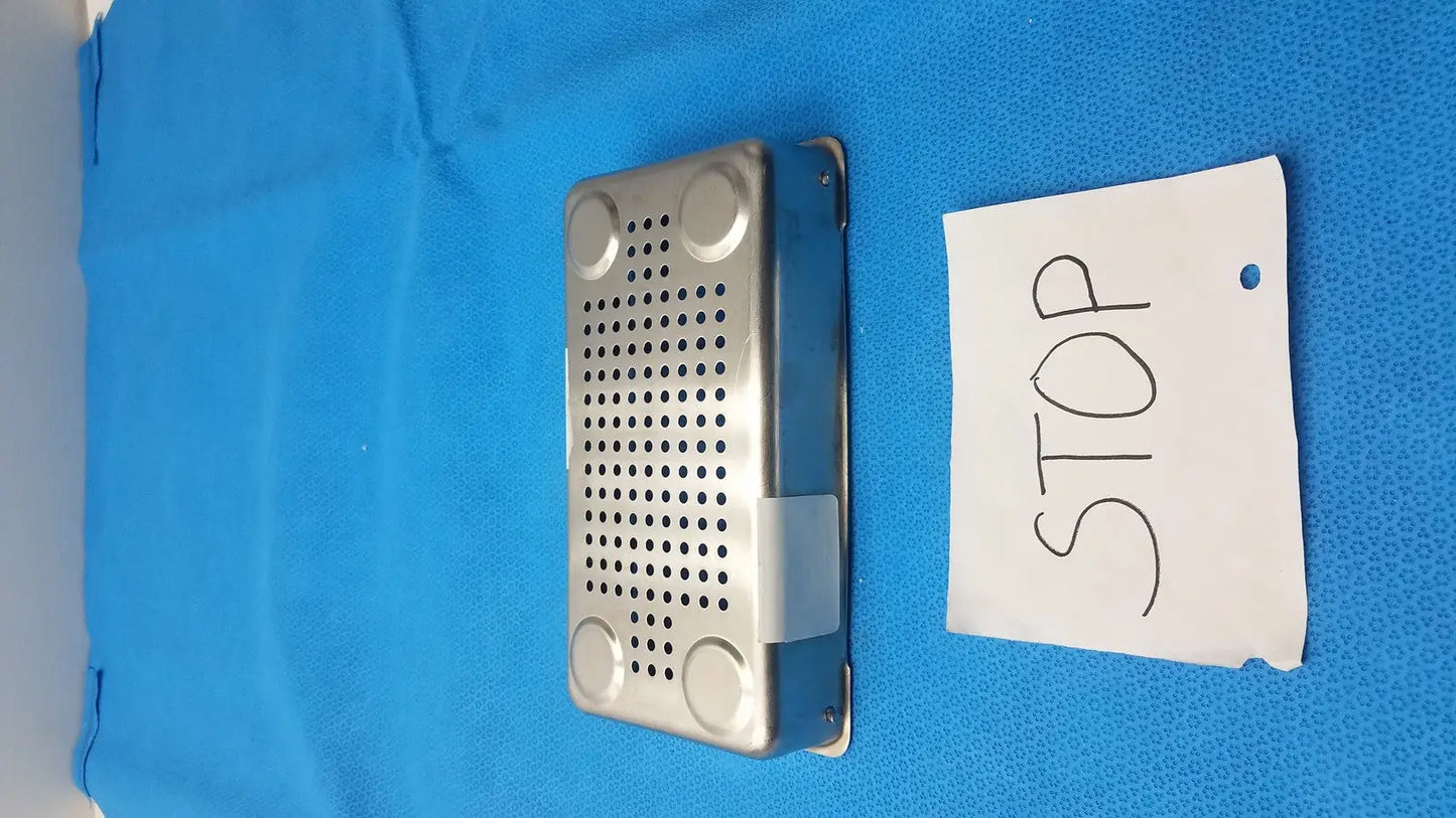 Case Medical ENCM Sterilization Container Box Lid – Used Sterilization Basket, second-hand product photo 2