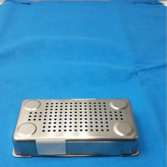 Case Medical ENCM Sterilization Container Box Lid – Used Sterilization Basket, second-hand product photo 1