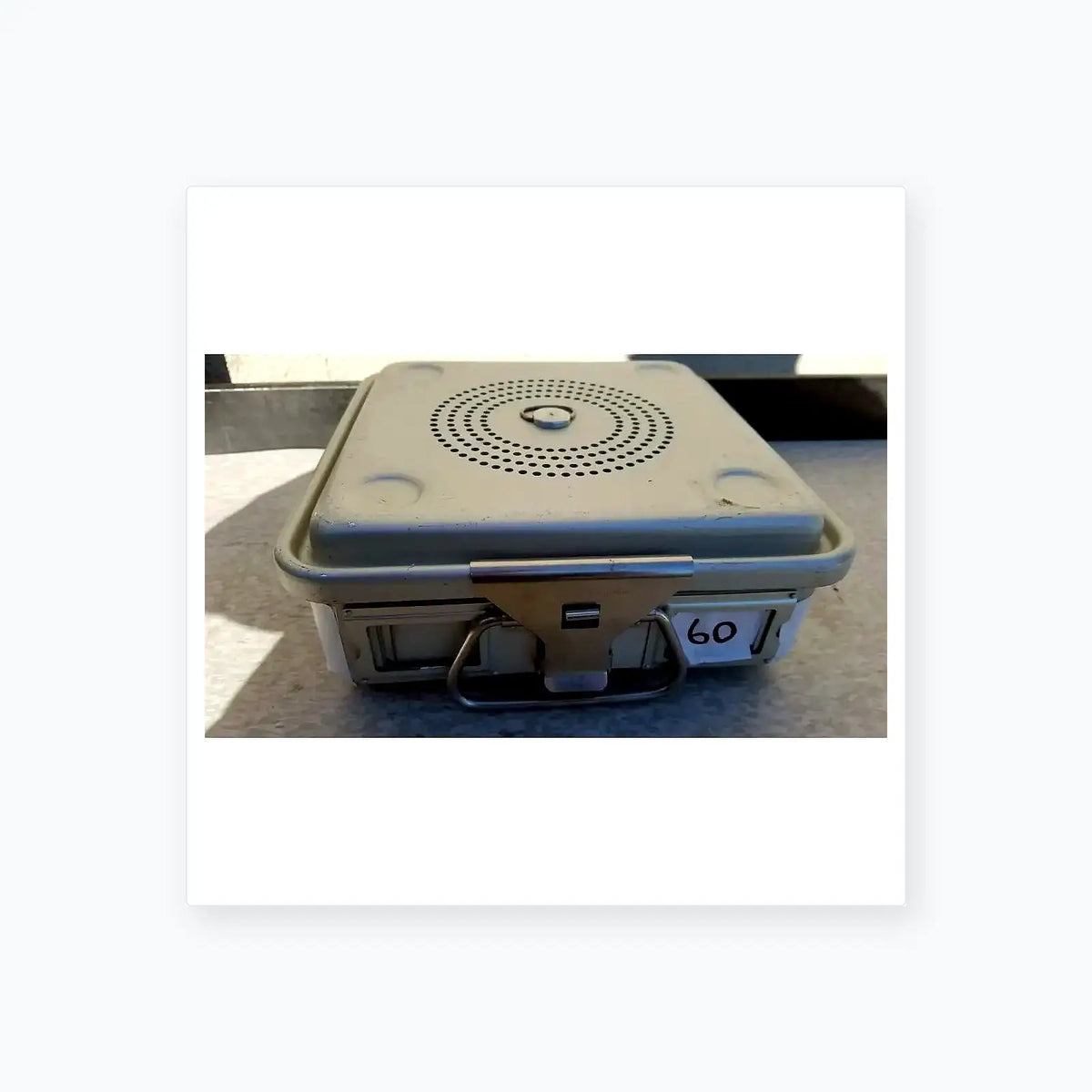Reuse Medical Case Medical Half Size Sterilization Case And Lid Sterilization Trays & Cases, second-hand product photo 1