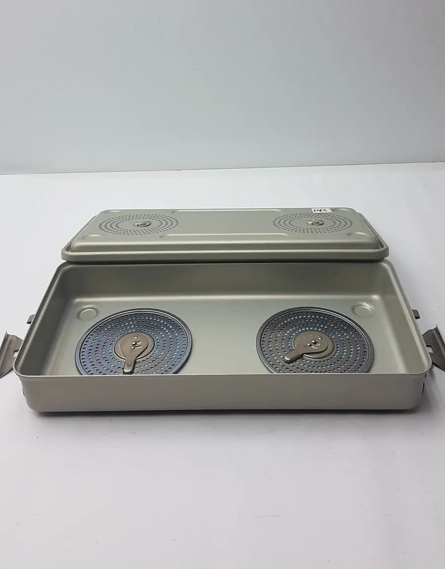 Reuse Medical Case Medical MAF-Tray Solid Sterilization Container System With Lid Sterilization Trays & Cases, second-hand product photo 1
