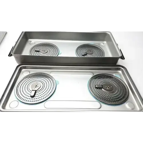 Case Medical with Basket Sterilization Container, second-hand product photo 3