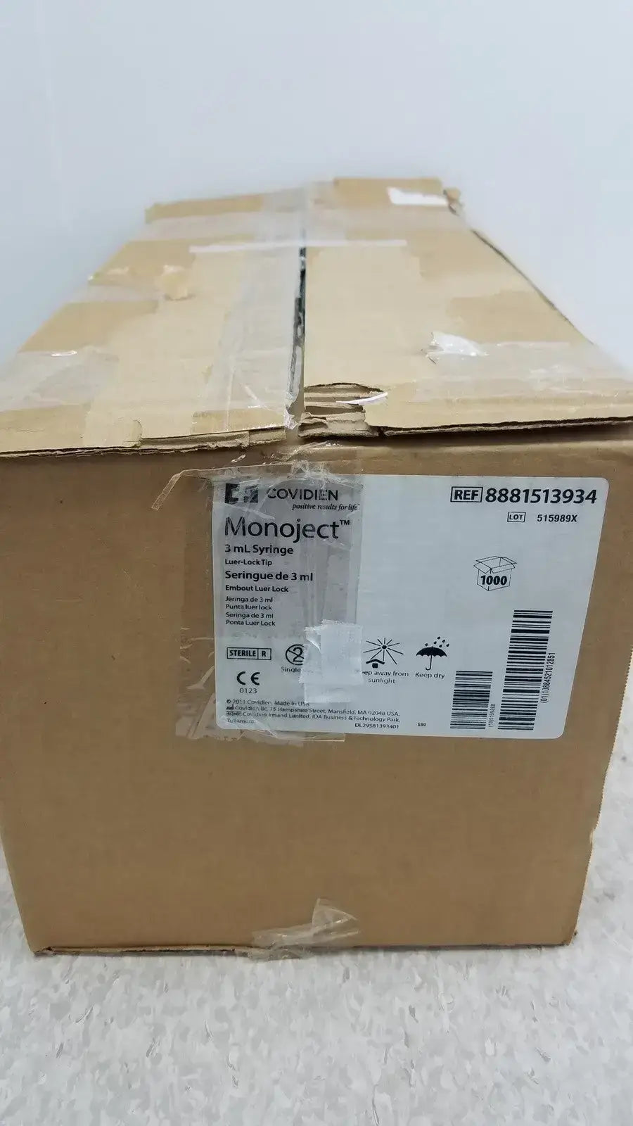 Covidien Case of 1000 Covidien Monoject 8881513934 3ml Syriinge Syringe, second-hand product photo 6
