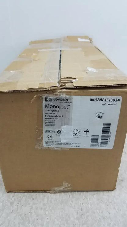 Covidien Case of 1000 Covidien Monoject 8881513934 3ml Syriinge Syringe, second-hand product photo 6