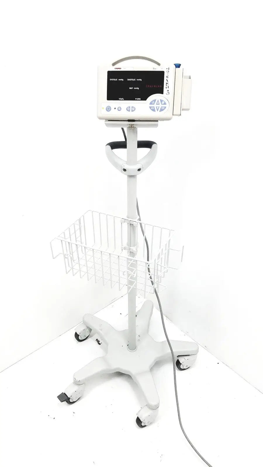 Reuse Medical CasMed 740 Patient Monitor SPO2 With Rolling Stand Other Medical & Lab Equipment, second-hand product photo 1