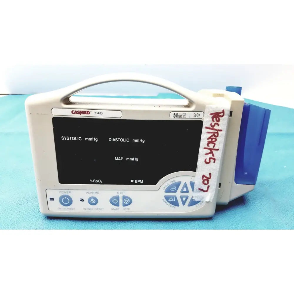 Reuse Medical CasMed 740 Patient Vital Sign Monitor Masimo SET SpO2 Patient Monitors, second-hand product photo 1