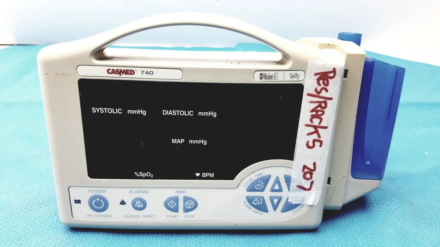 Reuse Medical CasMed 740 Patient Vital Sign Monitor Masimo SET SpO2 Patient Monitors, second-hand product photo 1