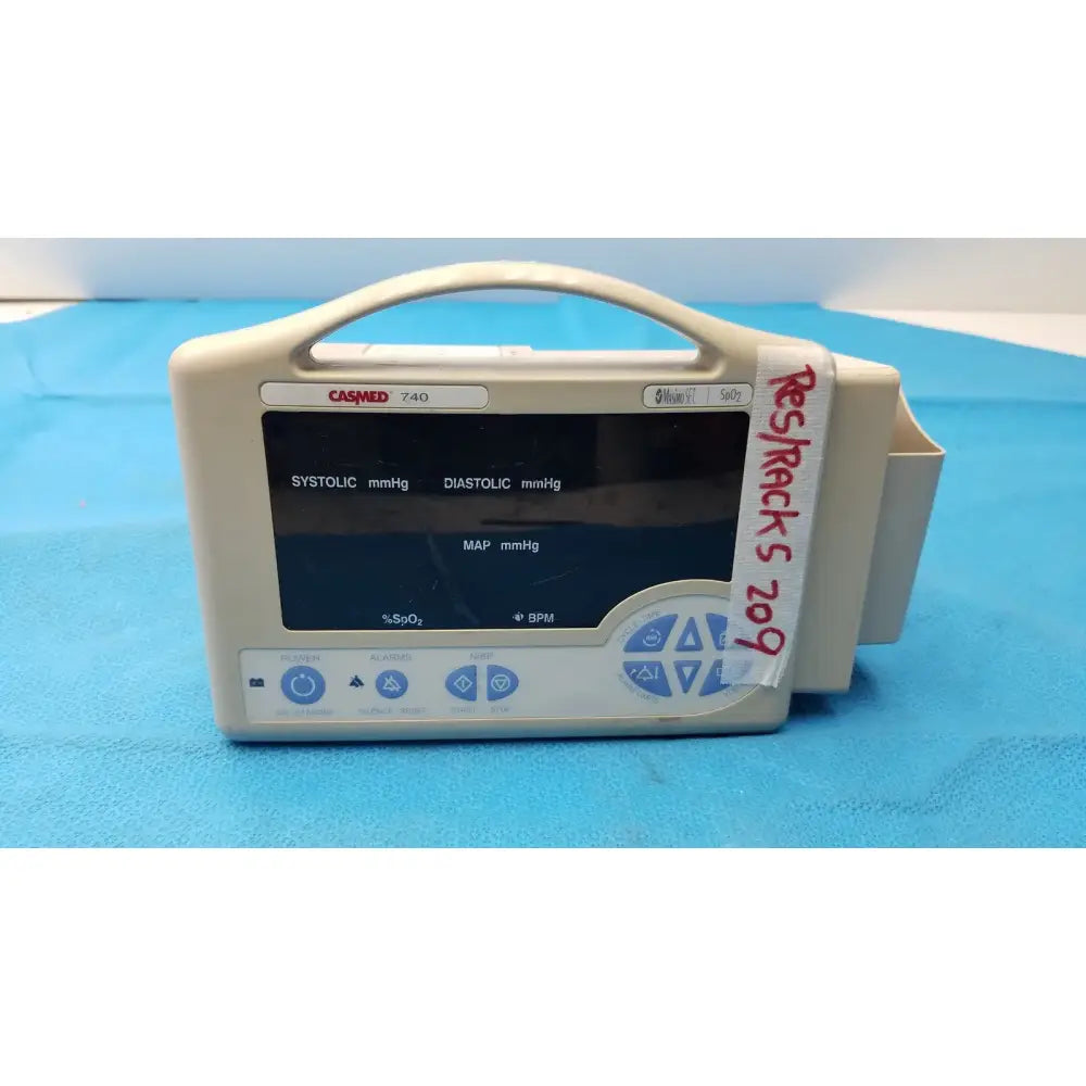 Reuse Medical CASMED 740 Vital Signs Monitor 740-3MS Masimo SET SpO2 NIBP Patient Monitor Patient Monitors, second-hand product photo 1
