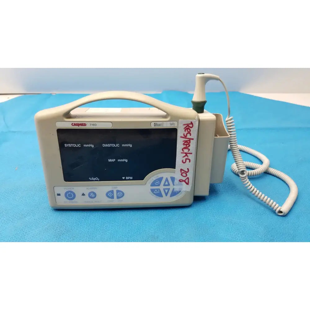 Reuse Medical CASMED 740 Vital Signs Monitor Masimo SET SpO2 NIBP Patient Monitor with Probe Patient Monitors, second-hand product photo 1
