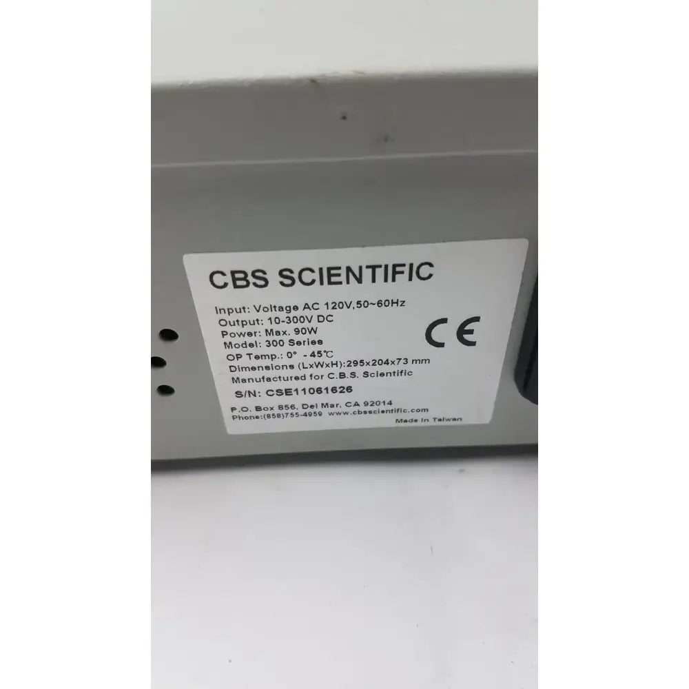 CBS Scientific EPS-300 IIV 300V Electrophoresis Power Supply 300II Electrophoresis Power Supply, as-is (for parts) product photo 5
