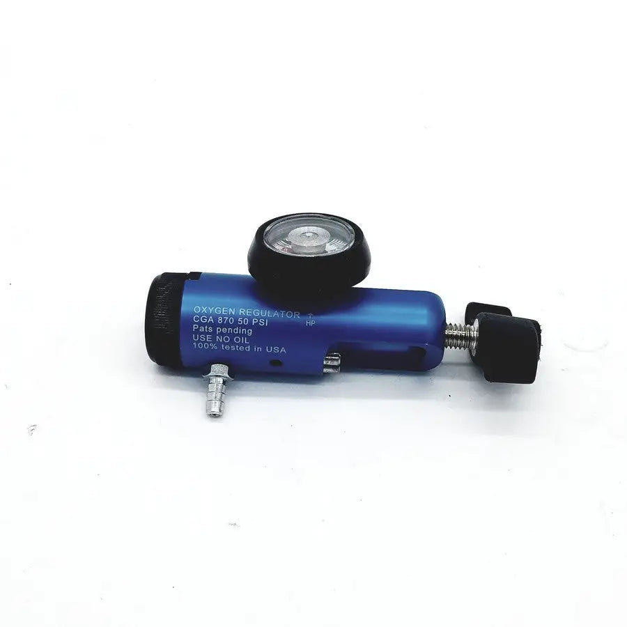 Chad Therapeutics CGA 870 Oxygen Regulator Regulator Gauge & Clamp O2 3000 PSI Oxygen Regulator, as-is (for parts) product photo 1