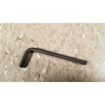 Black matte hex key with l-shaped design for chaltilon csd200 dynamometer adjustment and maintenance