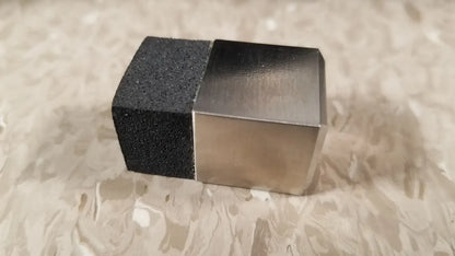 Black and silver dual-sided nail file with textured abrasive side and smooth metal edge for chaltilon csd200 dynamometer