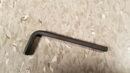 Black matte hex key with l-shaped design for chaltilon csd200 dynamometer adjustment and maintenance