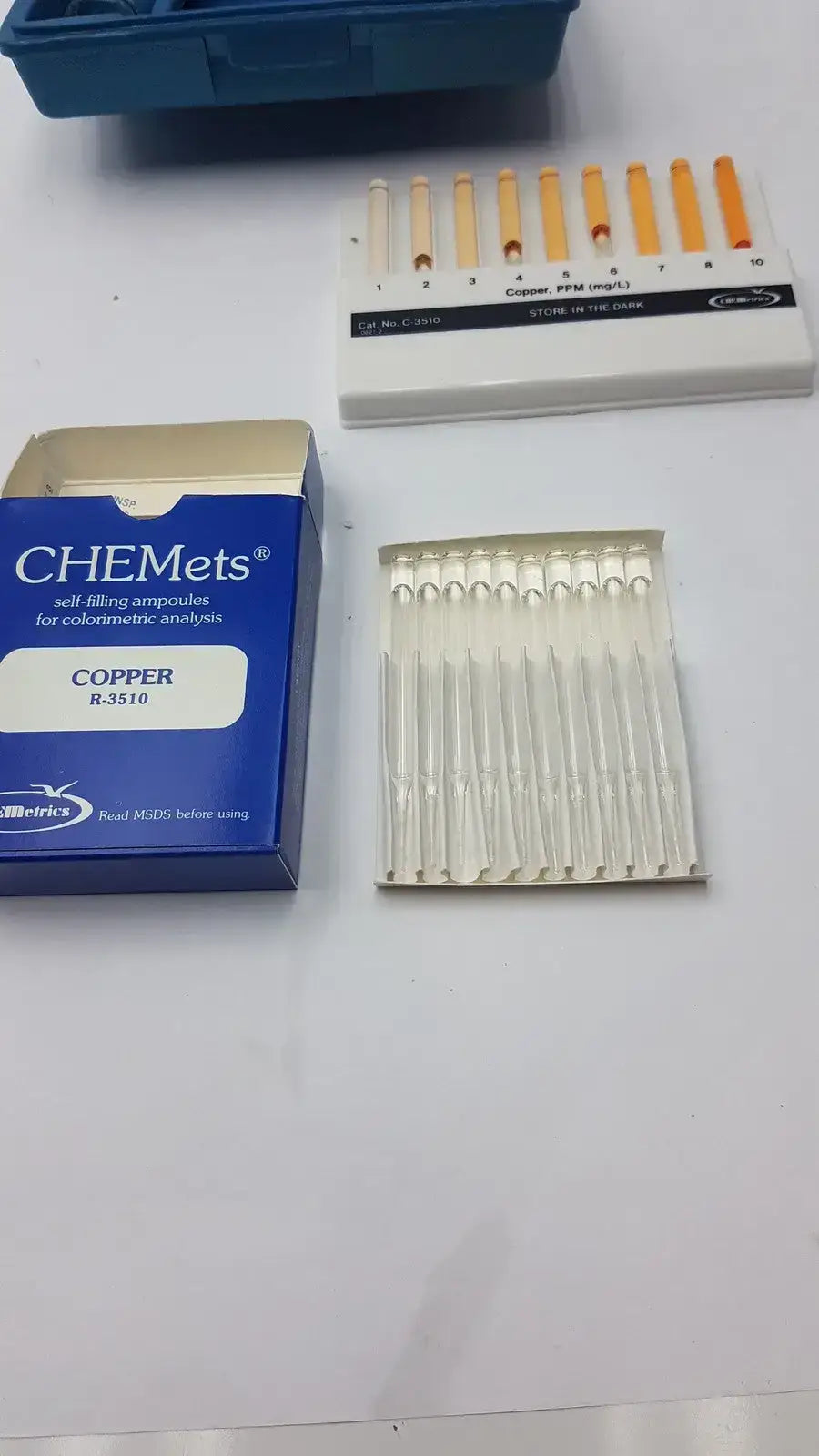 Chemetrics K-3510 Coloriimetric Copper Test Kit With C-3510, Copper R-3510 Colorimetric Copper Test Kit, second-hand product photo 13