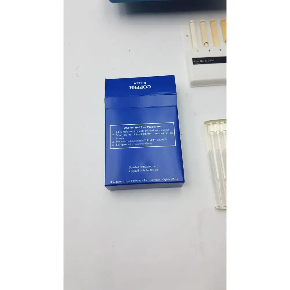 Chemetrics K-3510 Coloriimetric Copper Test Kit With C-3510, Copper R-3510 Colorimetric Copper Test Kit, second-hand product photo 15