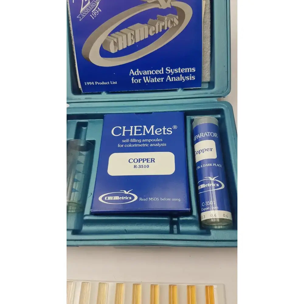 Chemetrics K-3510 Coloriimetric Copper Test Kit With C-3510, Copper R-3510 Colorimetric Copper Test Kit, second-hand product photo 3