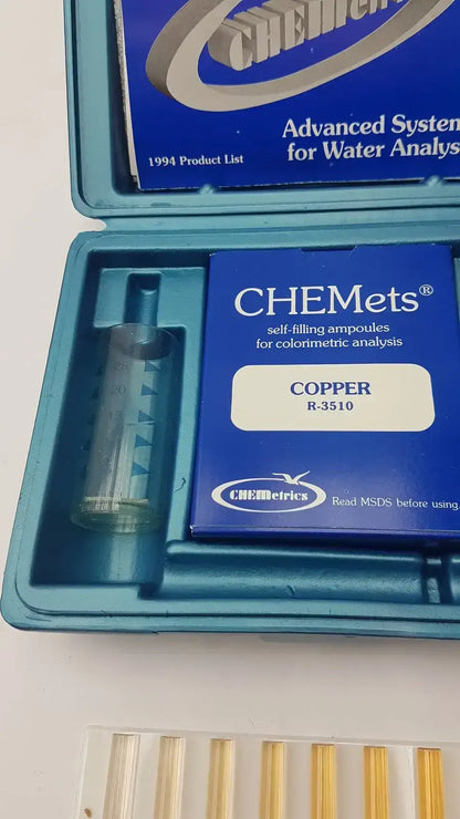 Chemetrics K-3510 Coloriimetric Copper Test Kit With C-3510, Copper R-3510 Colorimetric Copper Test Kit, second-hand product photo 4