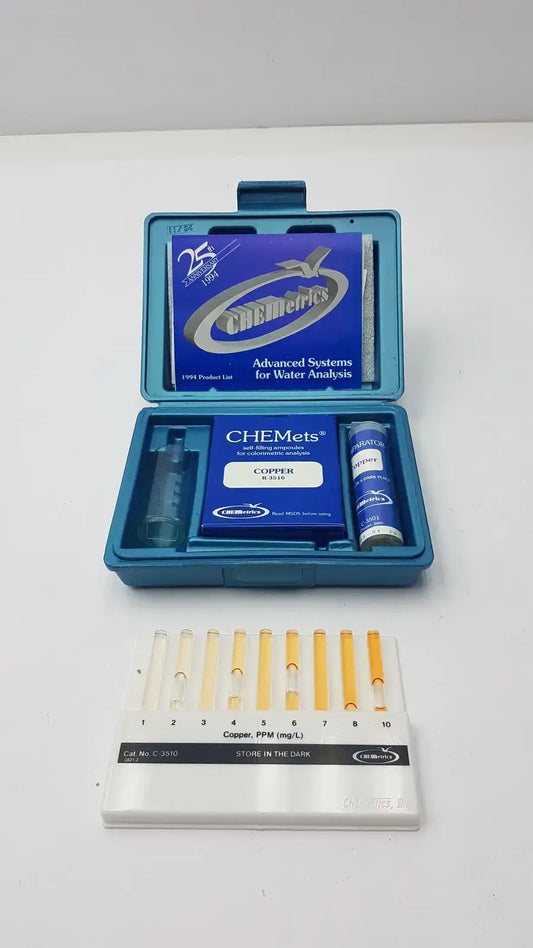 Chemetrics K-3510 Coloriimetric Copper Test Kit With C-3510, Copper R-3510 Colorimetric Copper Test Kit, second-hand product photo 1
