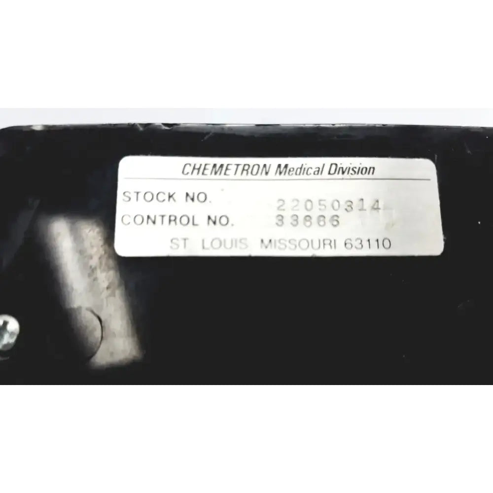 CHEMETRON Medical Division Intermittent Vacuum Regulator Stock# 22050314 Vacuum Regulator, second-hand product photo 3
