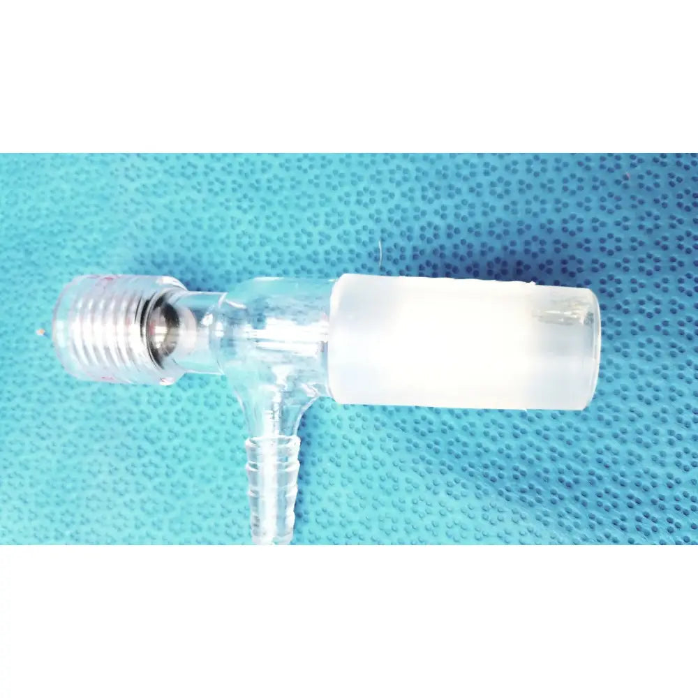 Chemglass Universal Inlet Adapter Chem-Thread w/ Hose Barb Lab Glassware Lab Glassware Adapter, second-hand product photo 1
