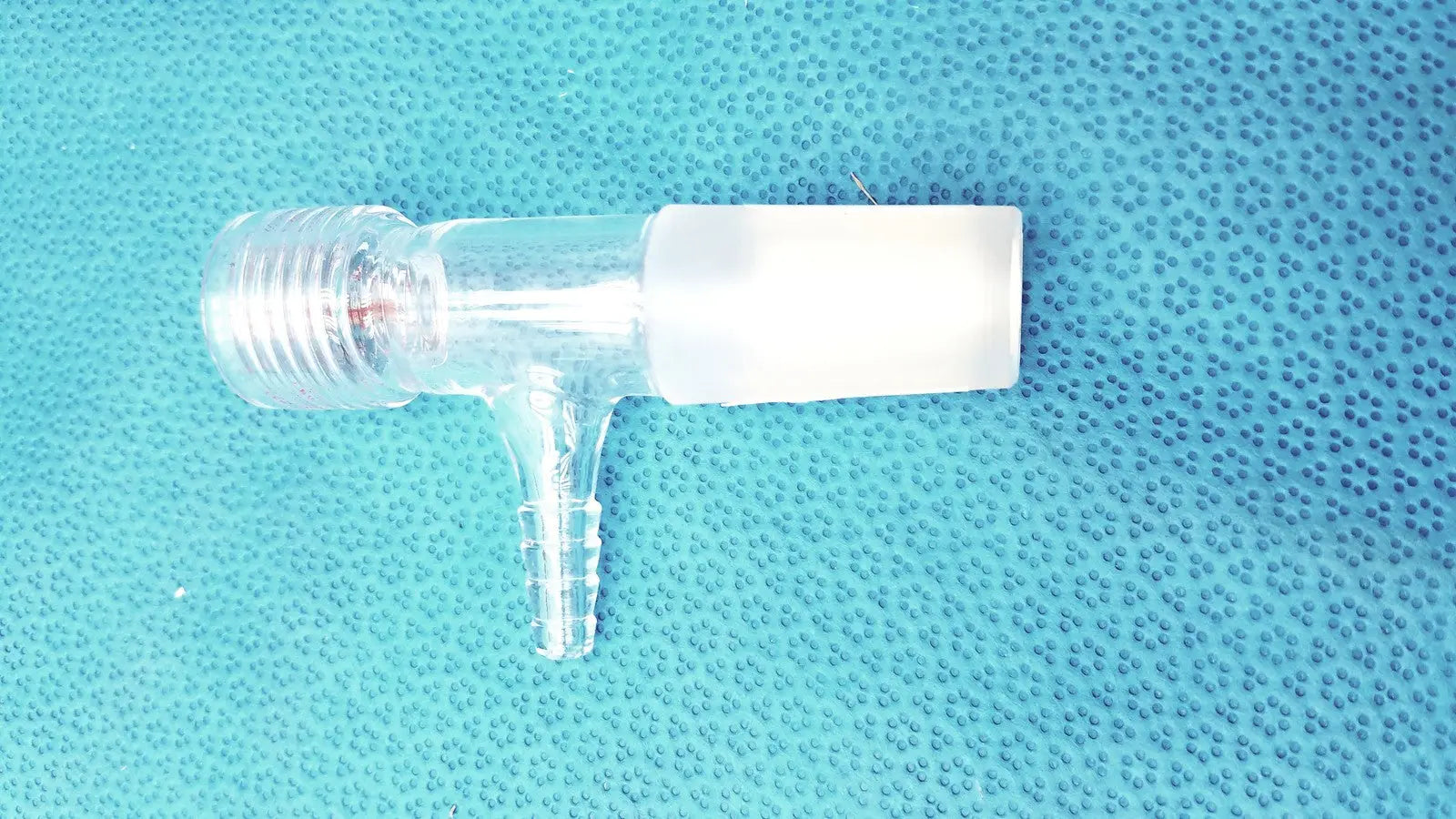Chemglass Universal Inlet Adapter w/ Chem-Thread & Hose Barb – Lab Use Laboratory Glassware Adapter, second-hand product photo 6