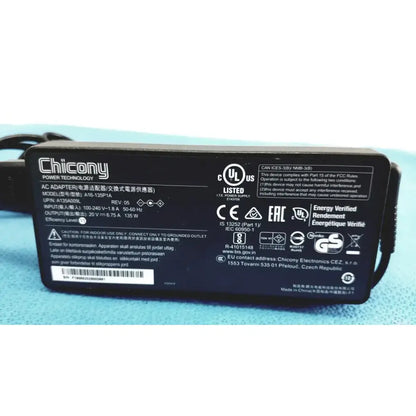 Chicony Power Technology AC Adapter with Power Cord - A16-135P1A AC Adapter, second-hand product photo 3