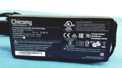 Chicony Power Technology AC Adapter with Power Cord - A16-135P1A AC Adapter, second-hand product photo 3