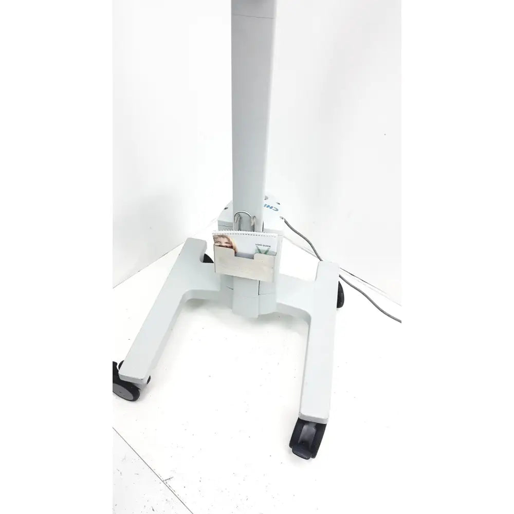 Christie veinviewer vision medical examination lamp in gray with sturdy base and four caster wheels for vision vein visualization