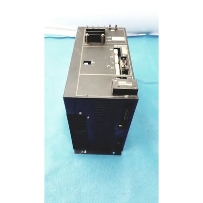 Black rectangular milacron c5 spindle drive with matte finish showing ports and connectors for industrial use