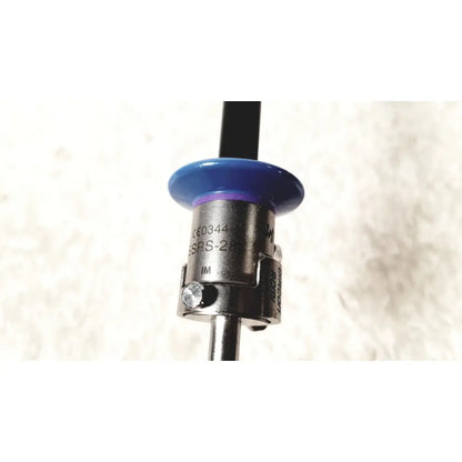 Blue plastic cap on metallic shaft of circon acmi sheath esrs-28 with etor-28 obturator medical instrument