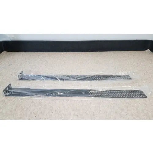 Two black metal server rack trays with perforated design wrapped in plastic for cisco 5500 series wireless lan controller model 5508