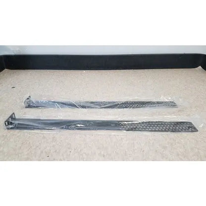 Two black metal server rack trays with perforated design wrapped in plastic for cisco 5500 series wireless lan controller model 5508