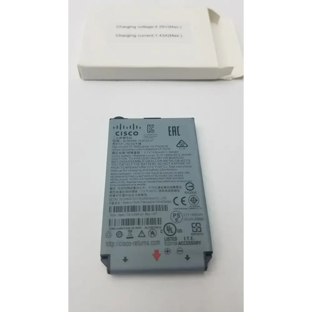 CISCO Battery BI-HERMI-1K4KSX-01 P/N 74-5469-01 1450mAh Battery, second-hand product photo 3