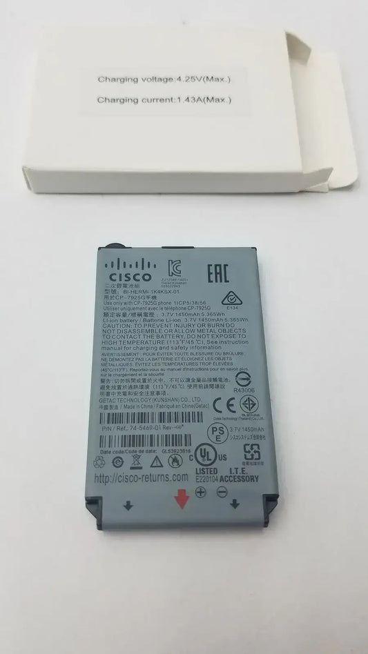 CISCO Battery BI-HERMI-1K4KSX-01 P/N 74-5469-01 1450mAh Battery, second-hand product photo 1