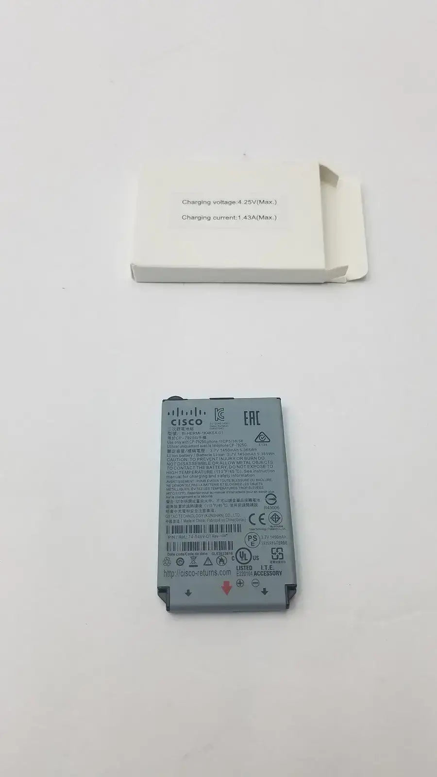CISCO Battery BI-HERMI-1K4KSX-01 P/N 74-5469-01 1450mAh Battery, second-hand product photo 6