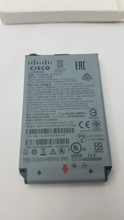 CISCO Battery BI-HERMI-1K4KSX-01 P/N 74-5469-01 1450mAh Battery, second-hand product photo 4