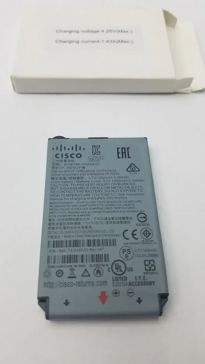 CISCO Battery BI-HERMI-1K4KSX-01 P/N 74-5469-01 1450mAh Battery, second-hand product photo 3