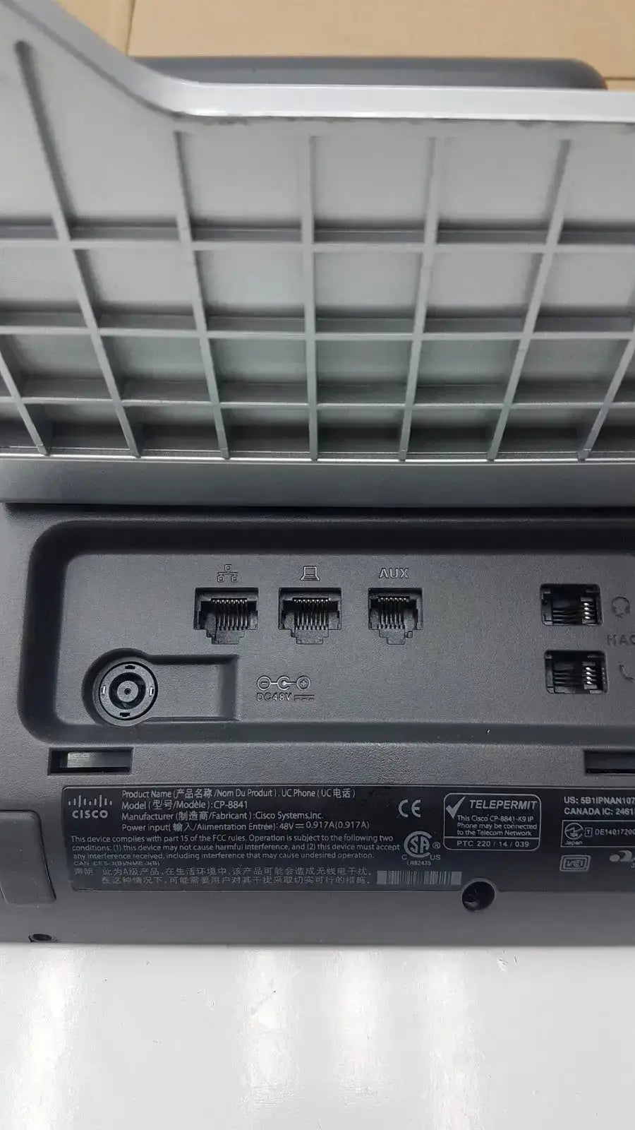 Cisco CP-8841 IP Phone Color VoIP PoE With Base IP Phone, as-is (for parts) product photo 11