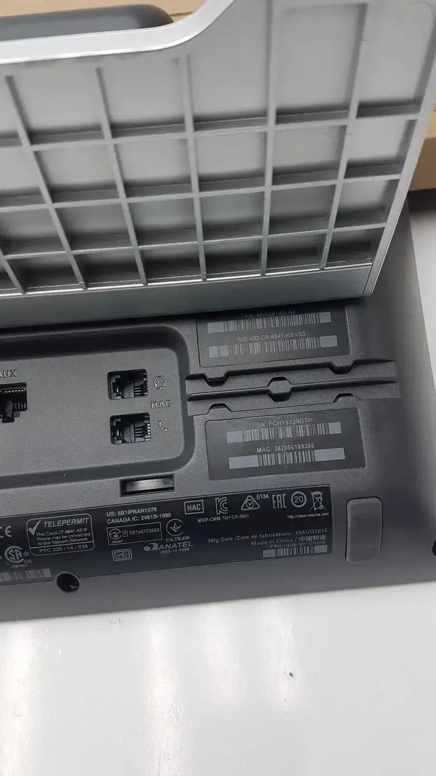 Cisco CP-8841 IP Phone Color VoIP PoE With Base IP Phone, as-is (for parts) product photo 10