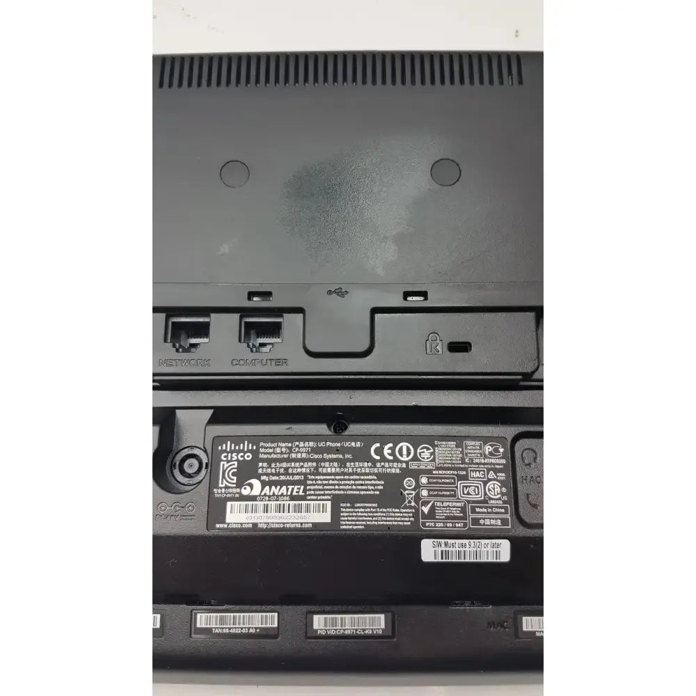 Cisco CP-9971 IP Color Office Phone With Base IP Phone, as-is (for parts) product photo 4