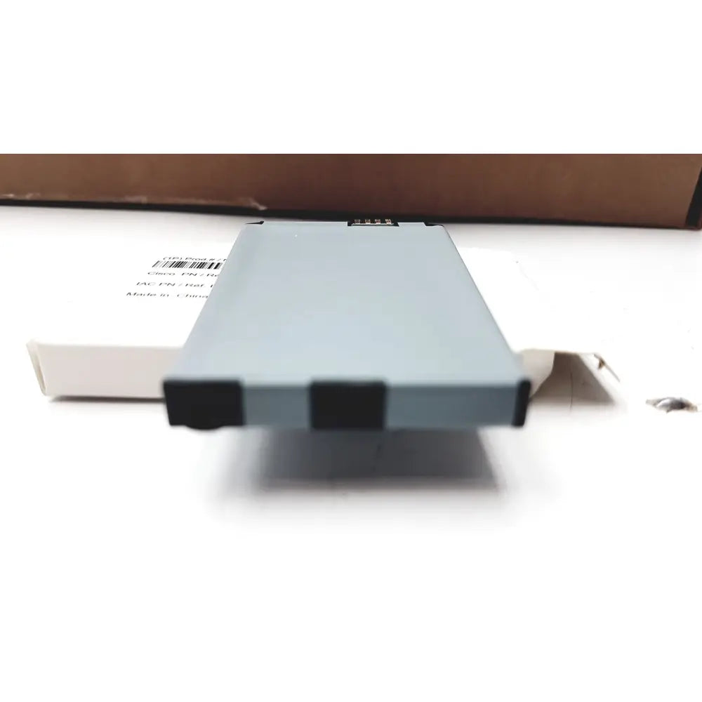 Gray rectangular phone accu battery with black ends and metallic connector for cisco 7925 wireless ip phone extended use